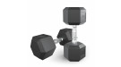Гантель гексагональная UNIX Fit обрезиненная 15 кг, 2 шт.